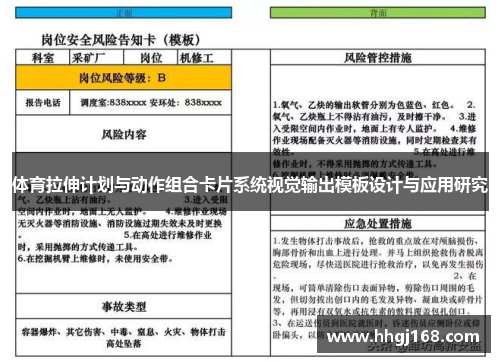 体育拉伸计划与动作组合卡片系统视觉输出模板设计与应用研究